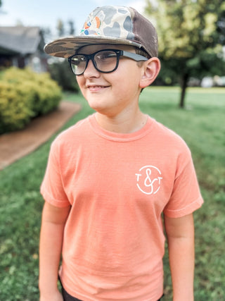 Stay Pawsitive Back Design Youth Tee - Tucked & Threaded