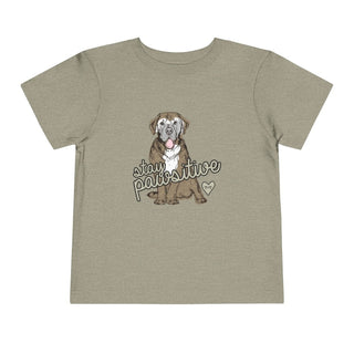 Stay Pawsitive Toddler Tee - Tucked & Threaded