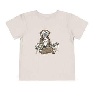 Stay Pawsitive Toddler Tee - Tucked & Threaded
