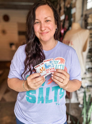Stay Salty Lavendar Graphic Tee - Tucked & Threaded