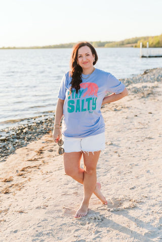 Stay Salty Lavendar Graphic Tee - Tucked & Threaded