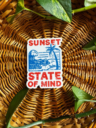 Sunset State of Mind Sticker - Tucked & Threaded
