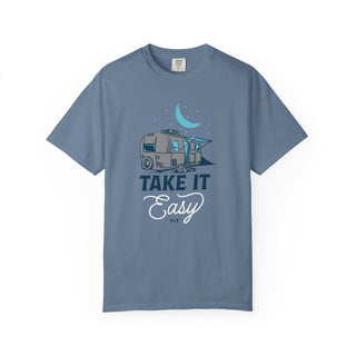 Take It Easy Camper Unisex Tee - Tucked & Threaded