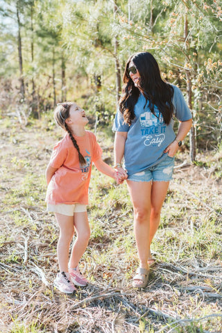 Take It Easy Camper Unisex Tee - Tucked & Threaded