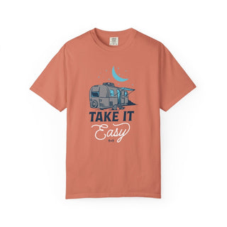 Take It Easy Camper Unisex Tee - Tucked & Threaded