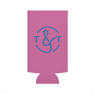 Take It Easy Pink Tall Can Cooler - Tucked & Threaded