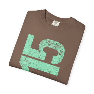 Teal 615 Area Code Faded Unisex Tee - Tucked & Threaded