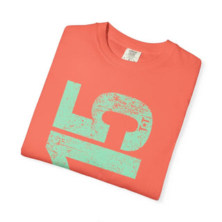 Teal 615 Area Code Faded Unisex Tee - Tucked & Threaded