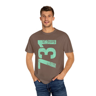 Teal 731 Area Code Faded Unisex Tee - Tucked & Threaded