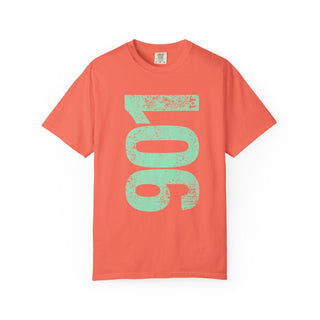 Teal 901 Area Code Faded Unisex Tee - Tucked & Threaded