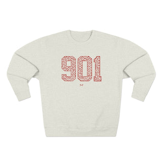 Tennessee 901 Area Code Sweatshirt - Memphis Leopard Print Crewneck - Tucked & Threaded