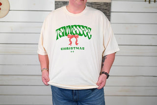 Tennessee Christmas Ivory Adult Tee - Tucked & Threaded
