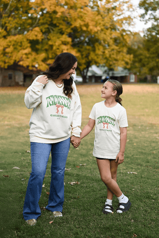Tennessee Christmas Ivory Sweatshirt - Tucked & Threaded
