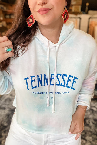 Tennessee Cropped Hooded Sweatshirt - Tucked & Threaded