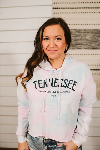 Tennessee Cropped Hooded Sweatshirt - Tucked & Threaded