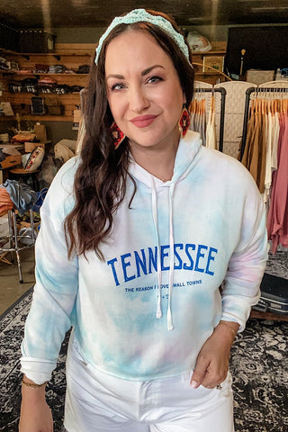 Tennessee Cropped Hooded Sweatshirt - Tucked & Threaded