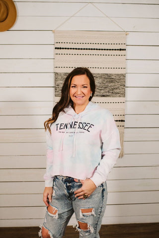 Tennessee Cropped Hooded Sweatshirt - Tucked & Threaded