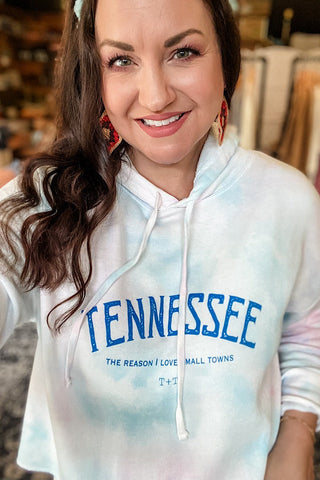 Tennessee Cropped Hooded Sweatshirt - Tucked & Threaded