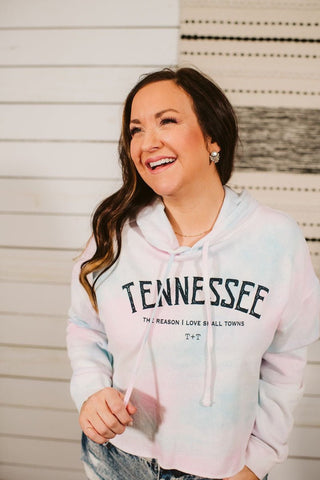 Tennessee Cropped Hooded Sweatshirt - Tucked & Threaded