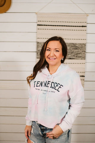 Tennessee Cropped Hooded Sweatshirt - Tucked & Threaded