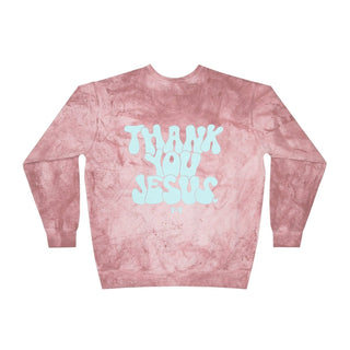 Thank You, Jesus Clay Marble Sweatshirt - Tucked & Threaded