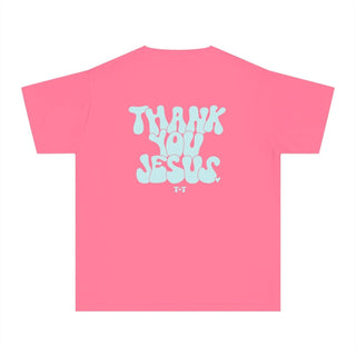 Thank You, Jesus Comfort Colors Youth Tee - Tucked & Threaded
