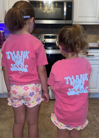 Thank You, Jesus Comfort Colors Youth Tee - Tucked & Threaded