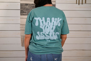 Thank You, Jesus Solid Unisex Tee - Tucked & Threaded