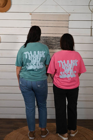 Thank You, Jesus Solid Unisex Tee - Tucked & Threaded