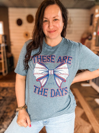 These Are The Days Heather Denim Tee - Tucked & Threaded