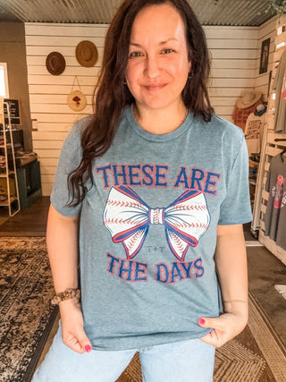 These Are The Days Heather Denim Tee - Tucked & Threaded
