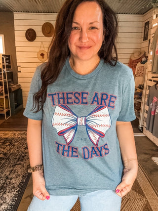 These Are The Days Heather Denim Tee - Tucked & Threaded