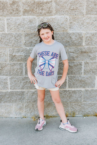 These Are The Days Heather Grey Youth Tee - Tucked & Threaded