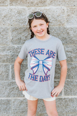 These Are The Days Heather Grey Youth Tee - Tucked & Threaded