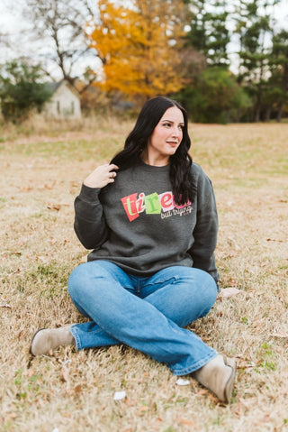 Tired But Trying Cozy Sweatshirt - Tucked & Threaded