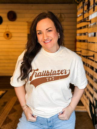 Trailblazer Ivory Tee - Tucked & Threaded
