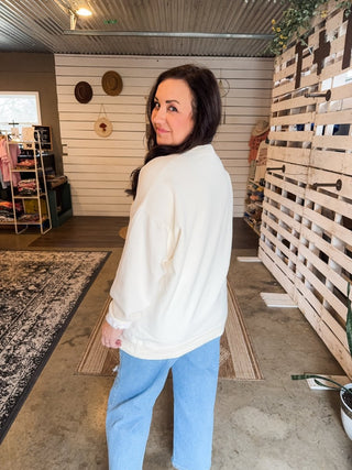 Trailblazer Ivory Unisex Sweatshirt - Tucked & Threaded