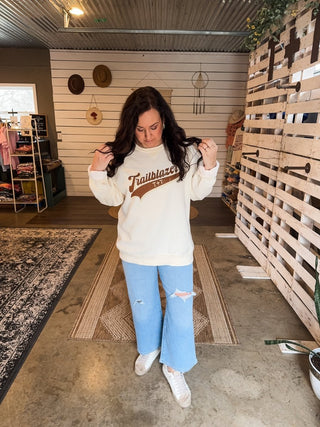 Trailblazer Ivory Unisex Sweatshirt - Tucked & Threaded