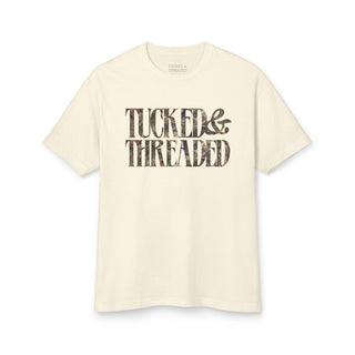 Tucked & Threaded Camo Midweight Faded Ivory Tee (Wholesale) - Tucked & Threaded