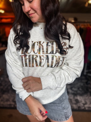 Tucked & Threaded Camo Oatmeal Heather Sweatshirt - Tucked & Threaded