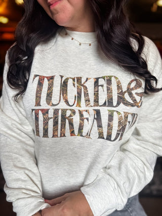 Tucked & Threaded Camo Oatmeal Heather Sweatshirt - Tucked & Threaded