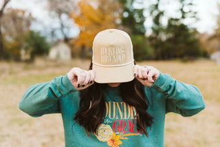 Tucked & Threaded Tan Corduroy Hat - Tucked & Threaded