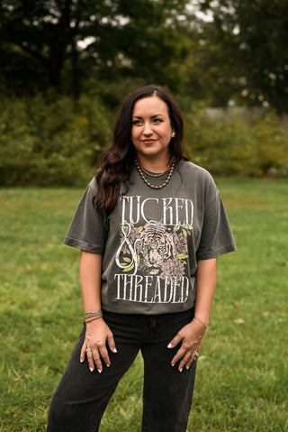 Tucked & Threaded Tiger Garment-Dyed Tee - Tucked & Threaded