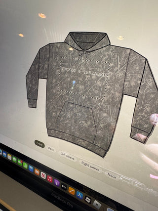 TUCKED & THREADED — Vintage Graphic Hooded Sweatshirt - Tucked & Threaded