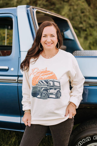 Road Tripper Ivory Sweatshirt