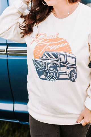 Road Tripper Ivory Sweatshirt