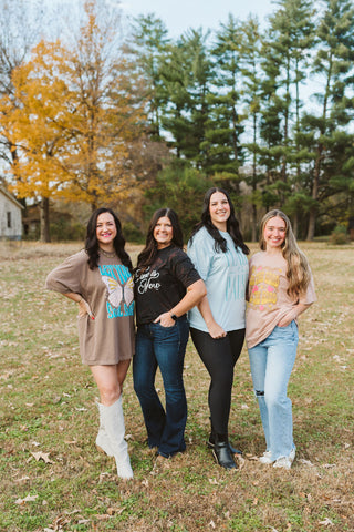 The Time is Now Tie-Dye Bleached Black Tee