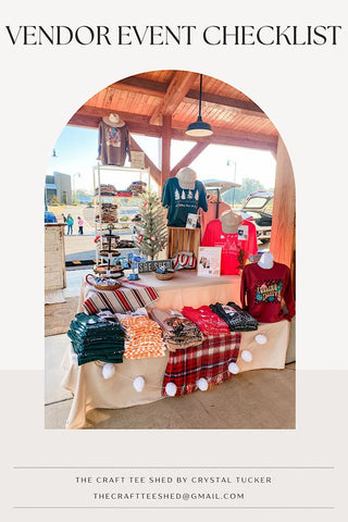 Vendor Event Checklist - Tucked & Threaded