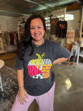 Vintage Pumpkin Graphic Tee | Fall Graphic Tee for Women - Tucked & Threaded