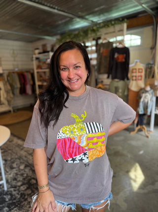Vintage Pumpkin Graphic Tee | Fall Graphic Tee for Women - Tucked & Threaded